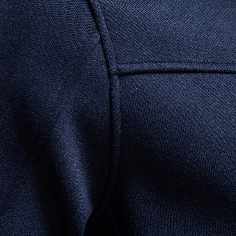 Herren 2026 Halbreißverschluss-Sweatshirt mit Stehkragen aus Baumwolle, einfarbig, lässiger Langarm-Pullover, warm und gemütlich, Basic-Jumper für Herbst und Winter. – Detail 9