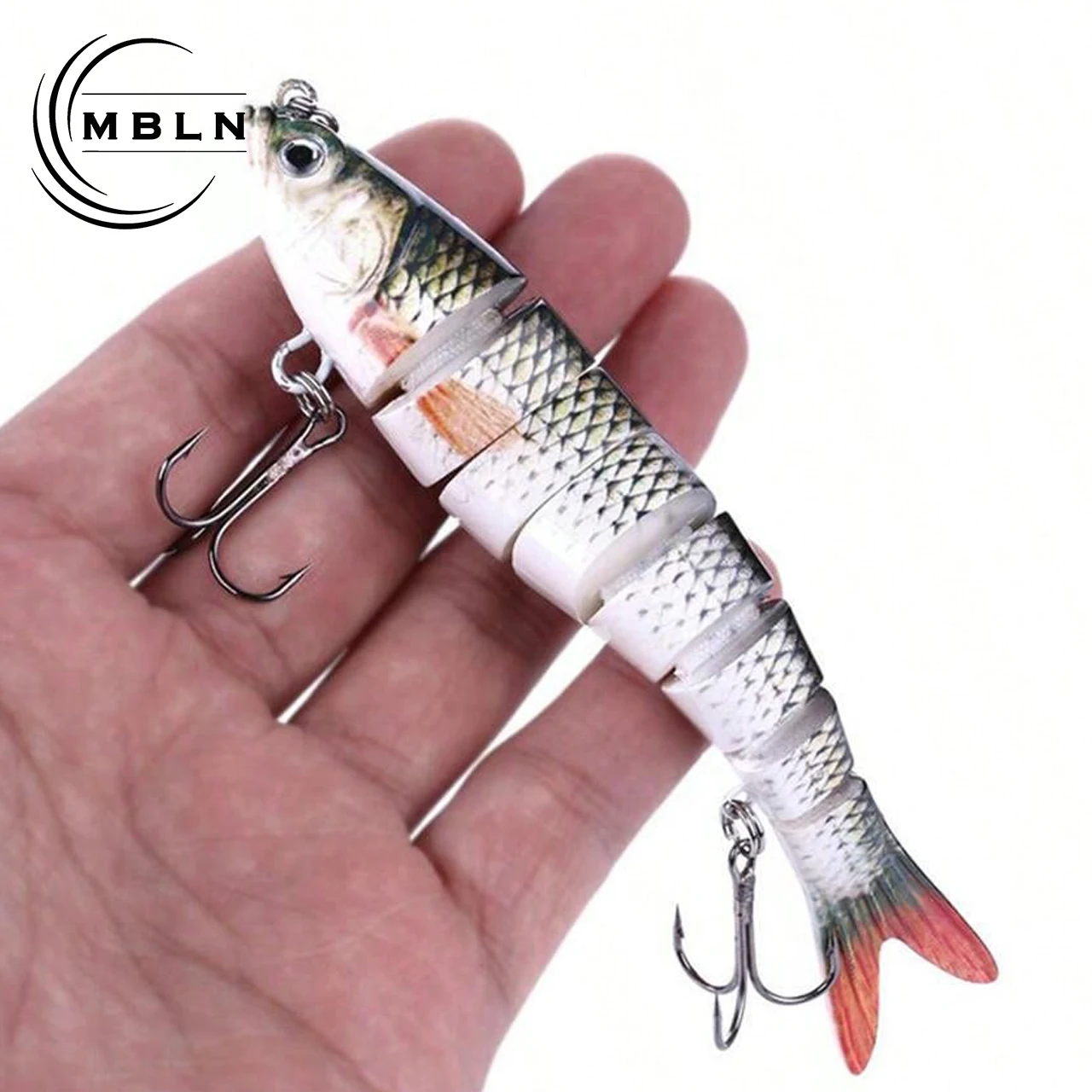 13,7 cm/27g Angeln Locken 3D Augen Forelle Lockt Lebensechte 8 Gelenk Minnow Swimbait Angeln Lockt Harte Kurbel köder Für Angeln