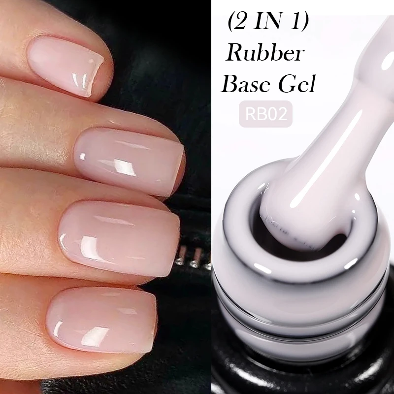 LILYCUTE-esmalte de uñas en Gel con Base de goma de cristal desnudo, Color Natural, Gel UV semipermanente, barnices de Gel para uñas autonivelantes