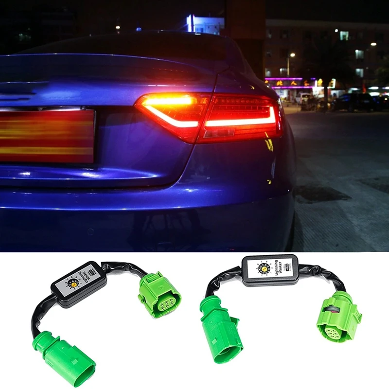 Módulo adicional dinâmico do carro cabo chicote de fios luz traseira indicador de sinal de volta led lanterna traseira para-audi a5 s5 rs5 2012-2019