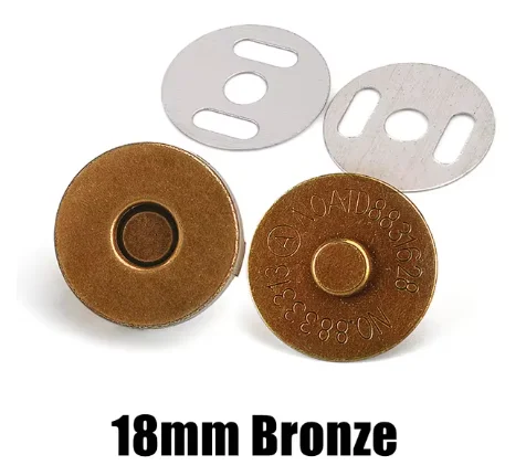 14-18MM Magnetic Snap Fasteners Clasps Buttons Handbag Purse Wallet Craft Bags Parts Accessories DIY Sewing Supplies