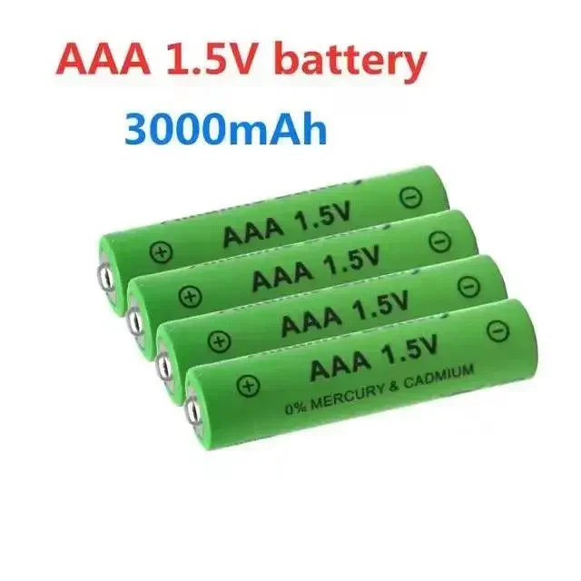 NiMH Rechargeable Battery New 1.5V AAA 3000mAh Battery Mouse Clock Computer Toys+free Delivery