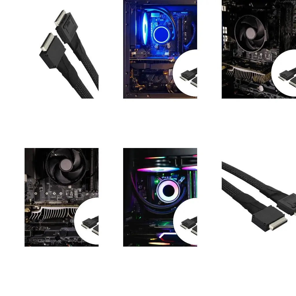 

SFF-8611 8I Male to SFF-8611 8I Male Servers External Hard Drives PCIe Cable A4WF