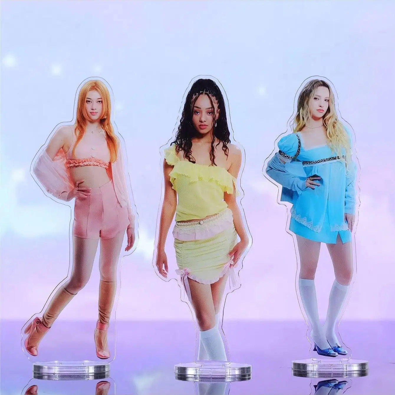 KATS Standee, Kpop Standee, Manon, Lara, Megan,Sophia, Yoonchae, 2D Double-Sided Film Acrylic Stand Desktop Decor Car - view 3