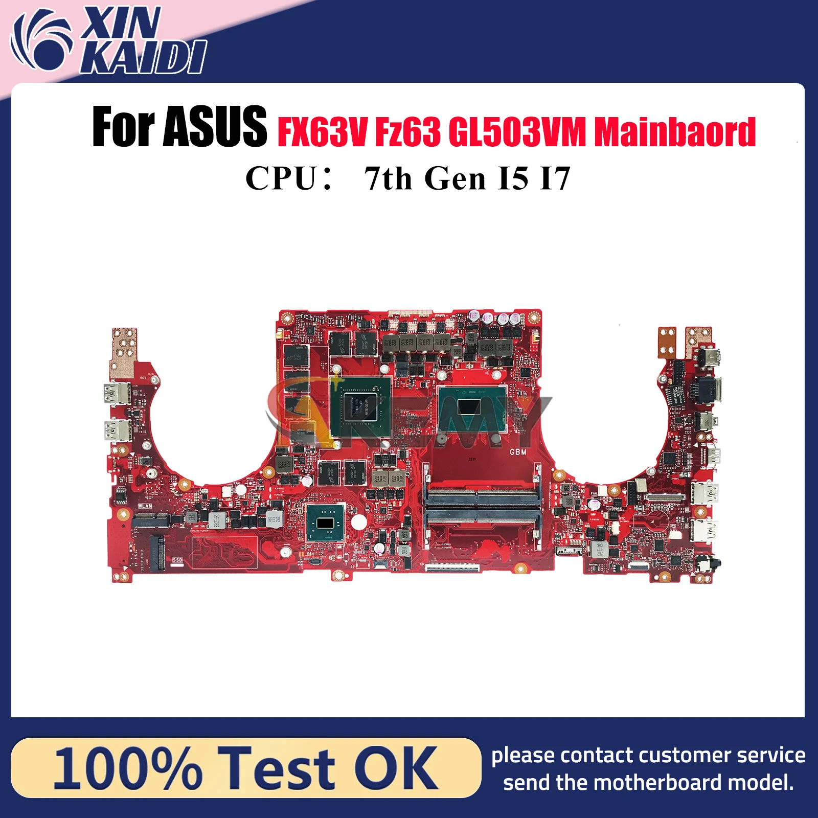 

Материнская плата для ноутбука GL503VS для ASUS ROG Strix Fz63v FX63V GL503V GL503VM, материнская плата для ноутбука с процессором I5 I7, 100% тестирование, ОК, быстрая доставка