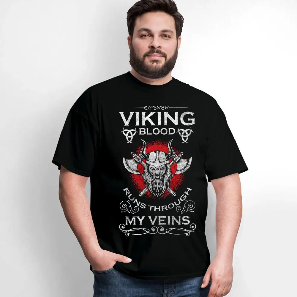 

Odin Lightning German 0414 Nordic Gift T-Shirt Viking Runes Norse Myths Graphic clothes 100% cotton All size tops S-6XL