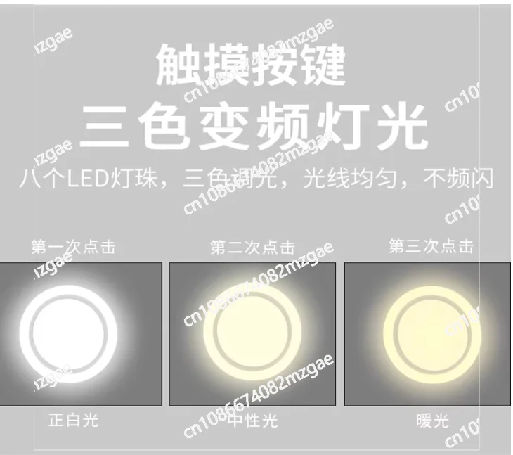 Professional Lamp Trolley Cosmetic Case，for Makeup Artists Beauty Toolbox，with Hidden Bracket Light Box