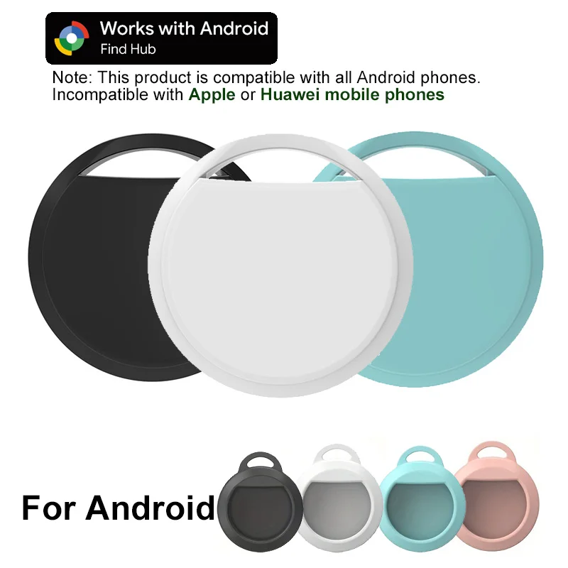 علامات تعقب ذكية لنظام Android (ليست IOS أو Huawei)، جهاز تعقب بلوتوث يعمل مع تطبيق Google Find My، مكتشف العناصر لمفتاح الأمتعة