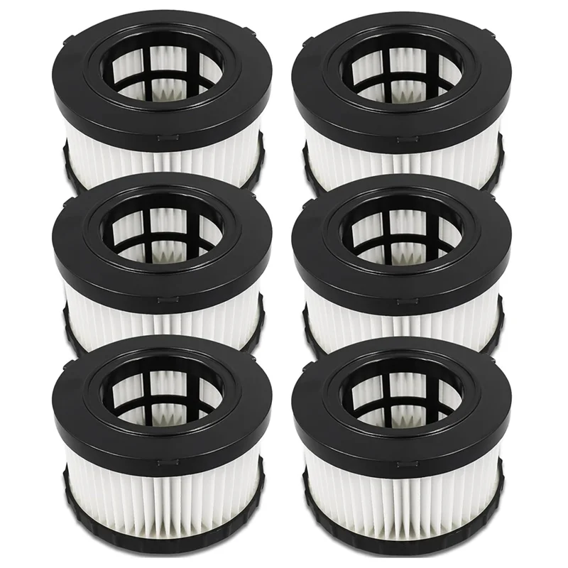 Stable-DC5151H Replacement HEPA Filter For  DC5151H DC515 DCV517 DCV517B Wet Dry Vacuum, Vacuum Filter 6 Pack