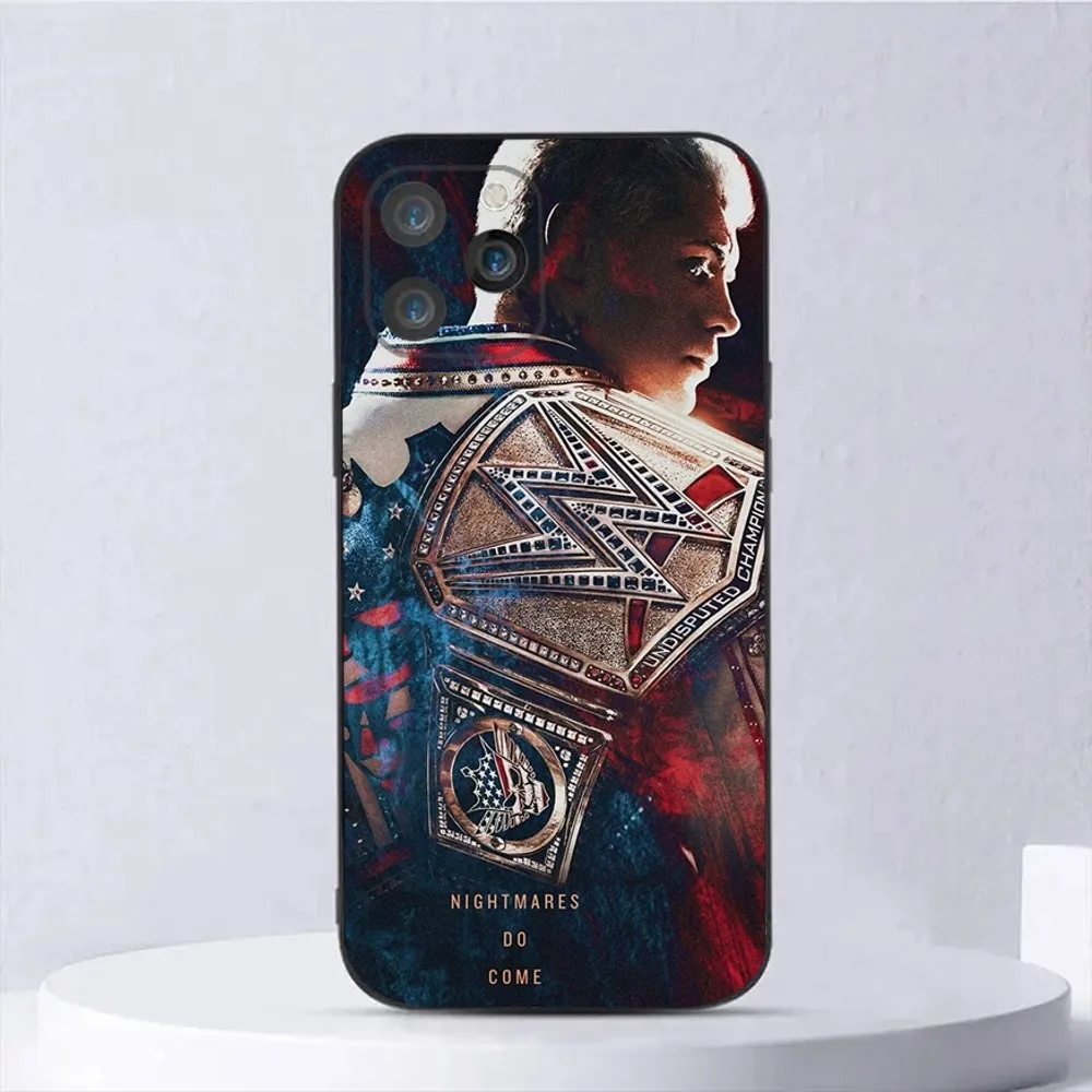 Wrestler Cody Rhodes Phone Case For iPhone 15,14,13,12,11,Plus,Pro Max,XS,X,XR,SE,Mini,8,7 Soft Silicone Black Cover