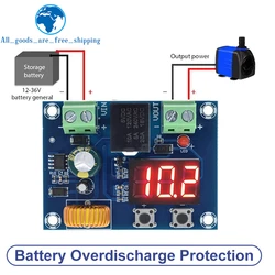 XH-M609 Baixa Tensão Interruptor de Desconexão, Cut Off, Display Digital LED, Over-Descarga Proteger para 12-36V Bateria De Lítio, 12V, 24V, 36V