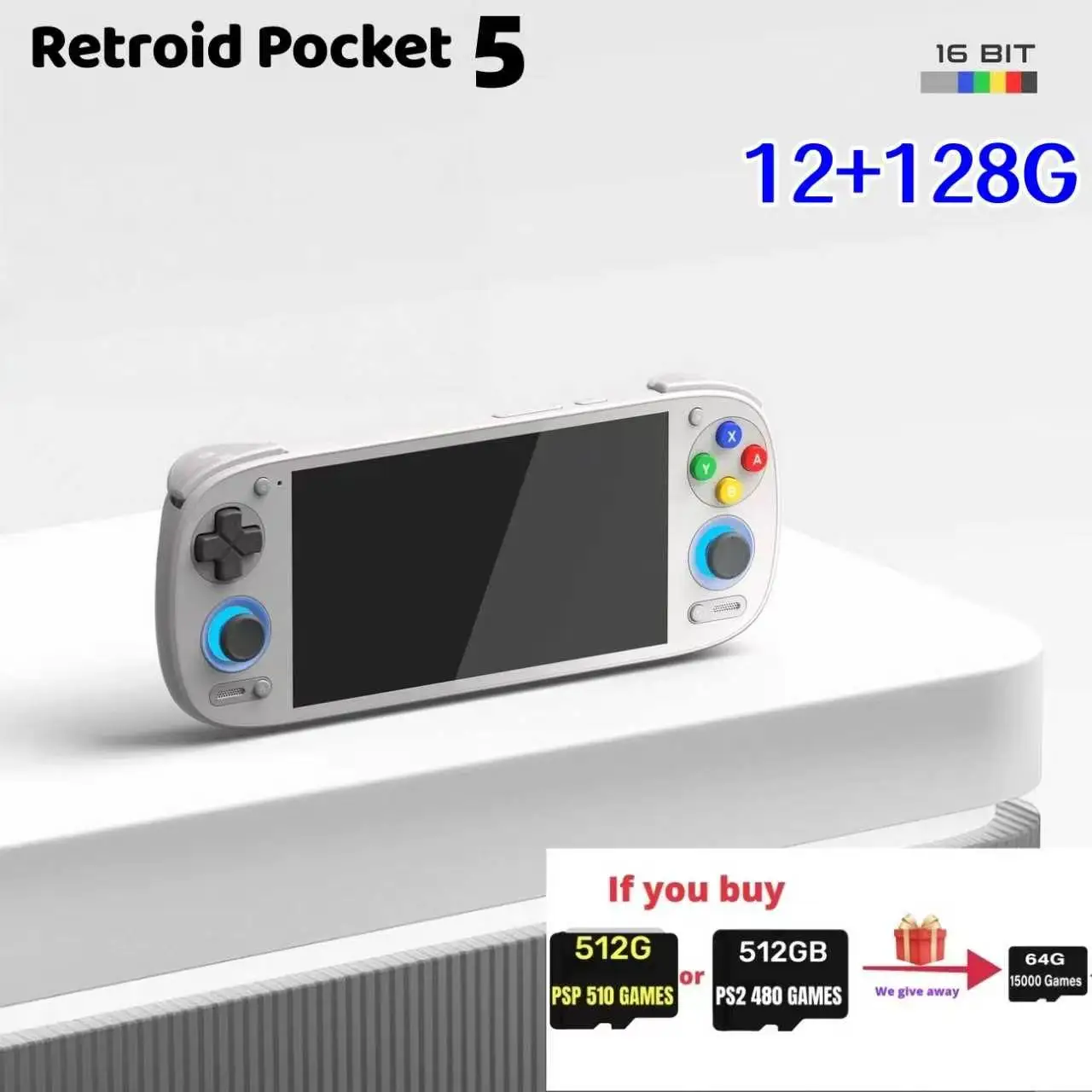 Retroid Pocket 5 RP5 Retro El Oyun Konsolu Video Oyun Konsolları