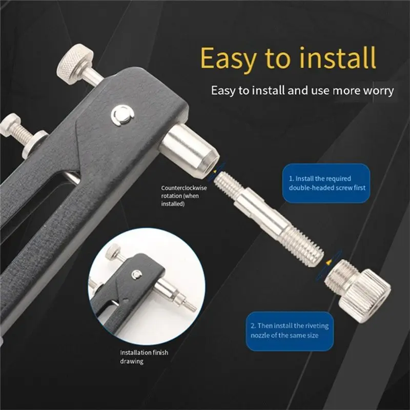 Mar.86-Piece Riveting Pliers Set, Riveting Pliers, Professional Riveting Machine, Heavy Riveting Nut Machine With Toolbox Durabl