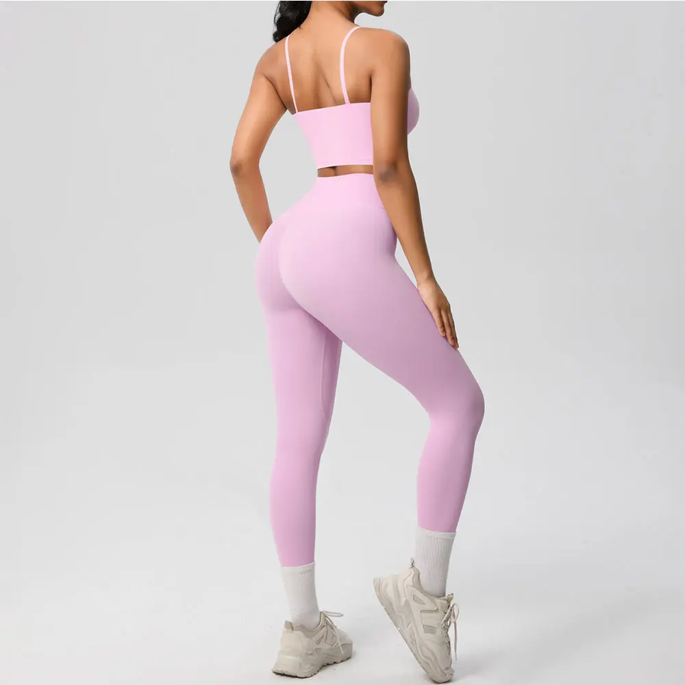 Women Tracksuit 2PCS Sport Outfits Yoga Suit Training Sport Gym Bra Tummy Control Slimming Leggings Sports Yoga Set