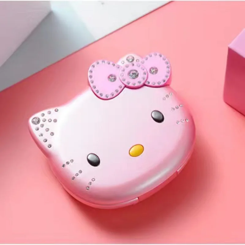 Kawaii Sanrio K688 Hello Kitty Cute Mini 72 (H) czuwania telefon komórkowy z klapką bez blokady dzieci na dwie karty sim telefon komórkowy zabawki prezenty