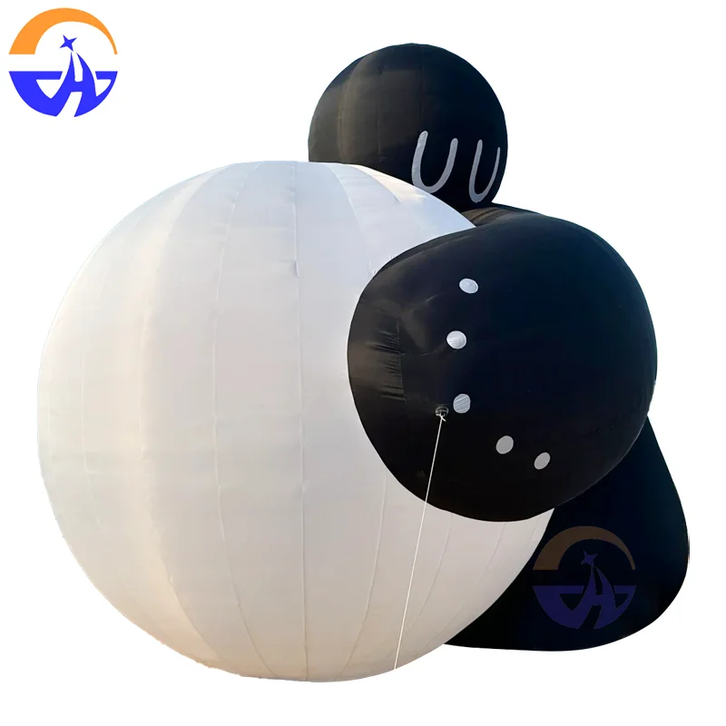 Modelo de aire de burbujas humanoide de gran tamaño con dibujos animados inflables: accesorios decorativos para actividades al aire libre y festivales musicales