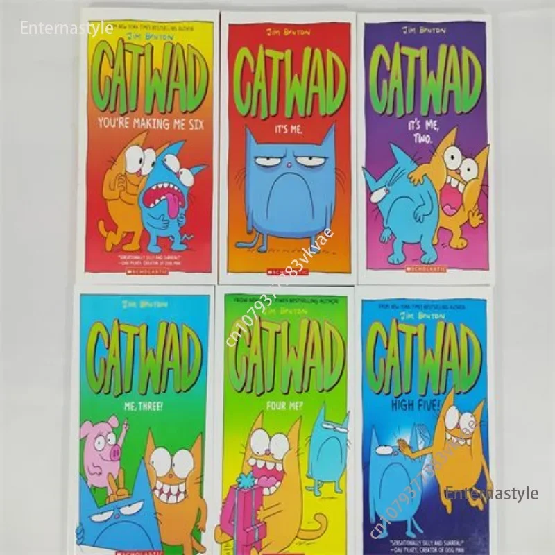 

Ghost Horse Elf Series 6-объемный комплект Catwad # 123456 Blue Cat Catward Коллекция Манга Книга Английский