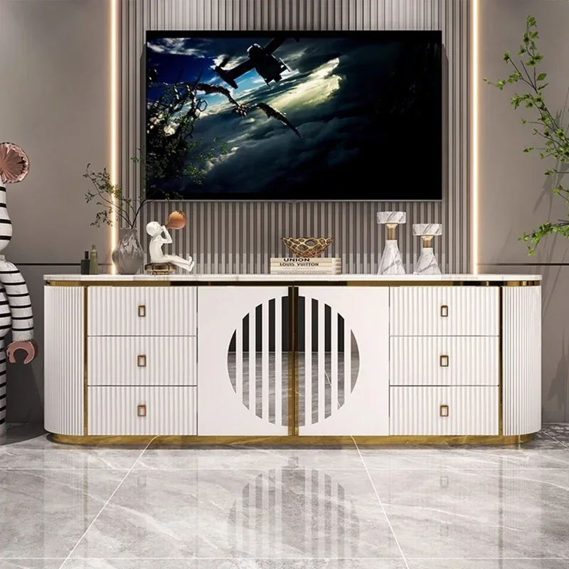 Nordic Trendy Mobiletto Porta Tv Mid Century Furniture Universal On Ground Tv Stand Beauty French With Storage Trendy Tv Stand