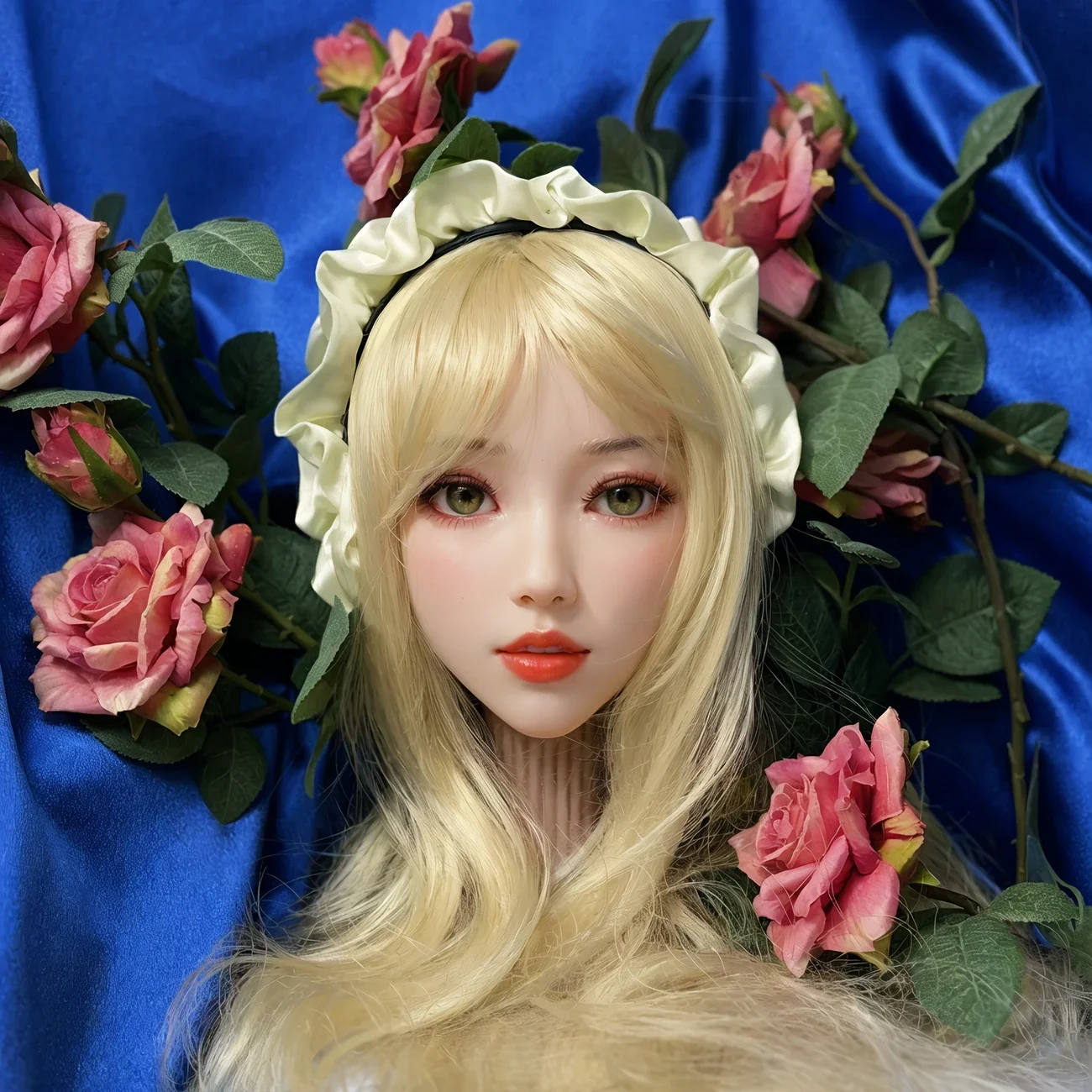 قالب الرأس، يستخدم لتصفيفة شعر شخصيات الرسوم المتحركة، يرسل عشوائيًا، نماذج رأس أنثى، مادة TPE، هدية عيد الميلاد