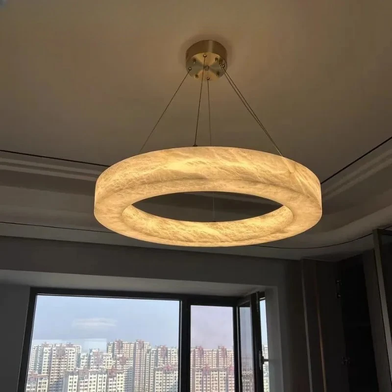 

2026 for High End Imitation Marble Pendant Light Modern Minimalist Contemporary Chinese Style Creative Dining Room Bedroom