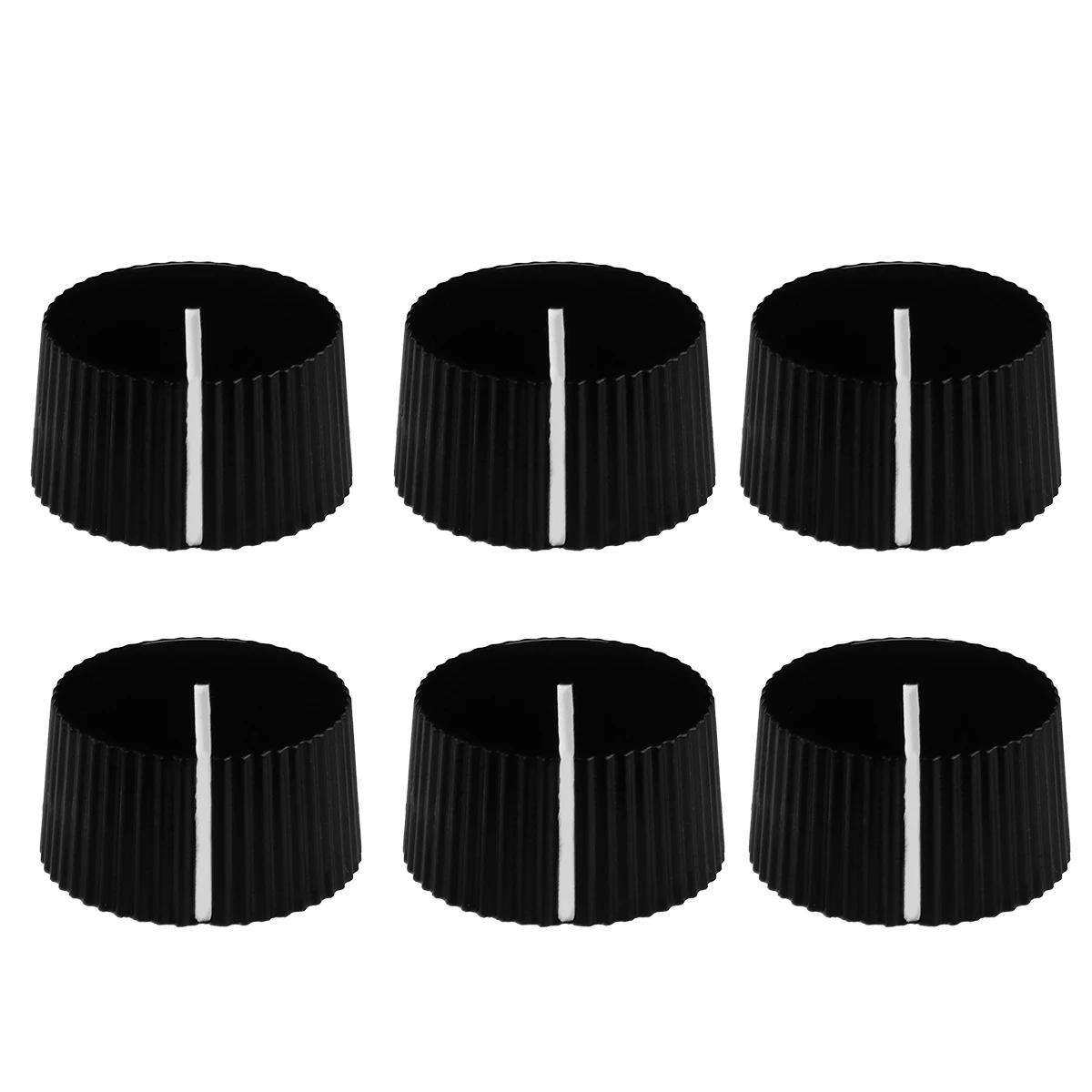 

6Pcs Guitar Round Plastic Durable Tone Volume Control Knob Tone Volume Control Electric Bass Guitars Accessories Amplifiers