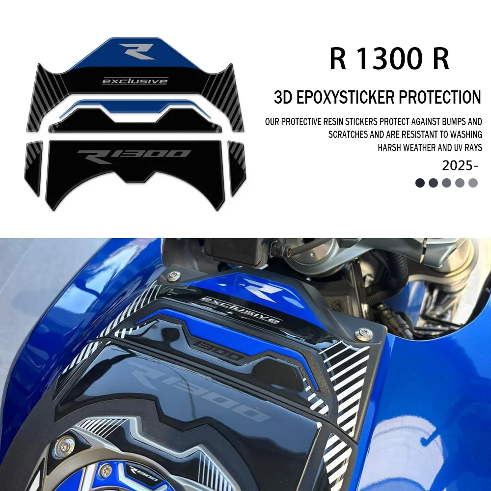 Motorcycle Upper Cylinder Head Protection Waterproof Anti-Scratch Epoxy Decal For R 1300 R 2025- R1300R Fuel Tank Decal
