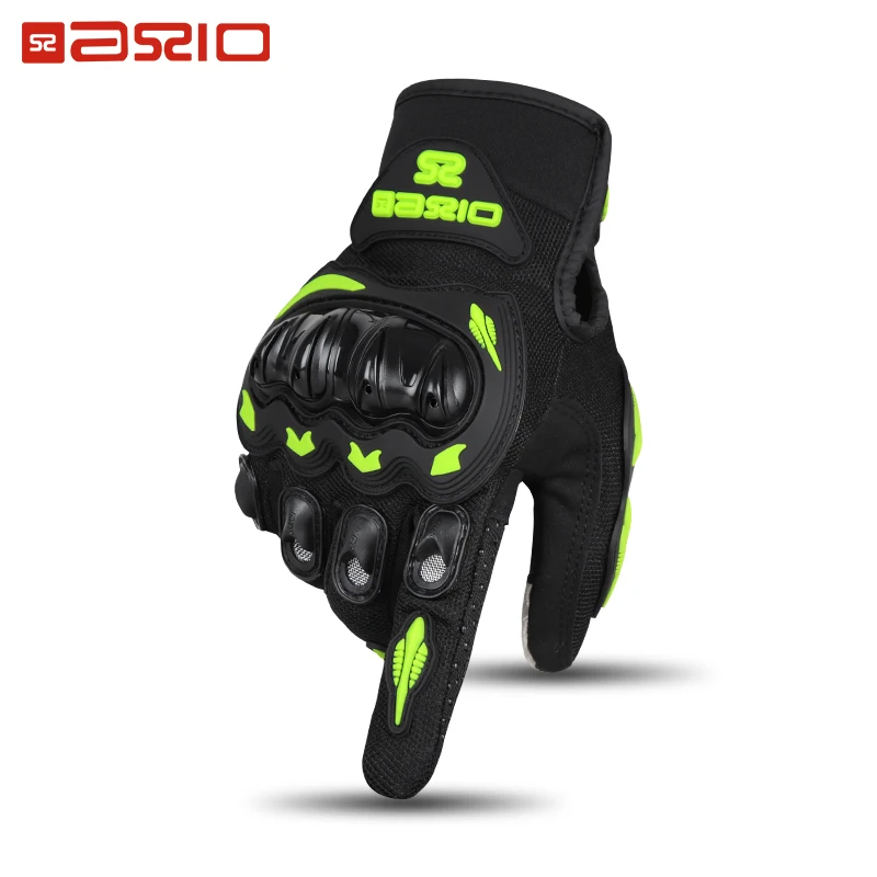 Summer Breathable Full Finger Motorcycle Gloves Non-slip Wear-resistant Motocross Racing Gloves Touch Screen Moto Biker Gloves