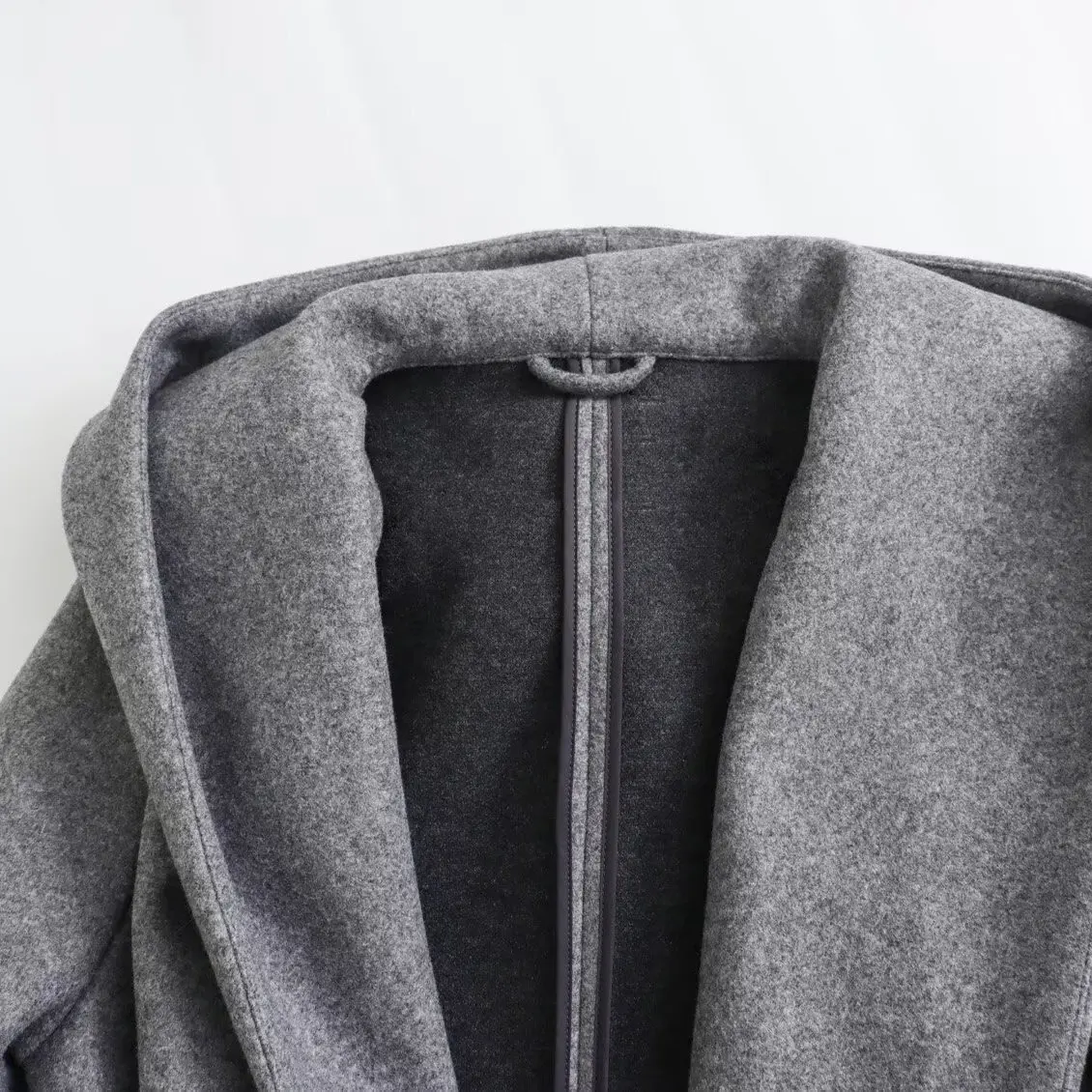 JNLEAOG Women's Comfortable Woolen Coat with Hat Multi-Color Loose Fit Autumn New Style Fashionable Ladies' Long Sleeve Coat