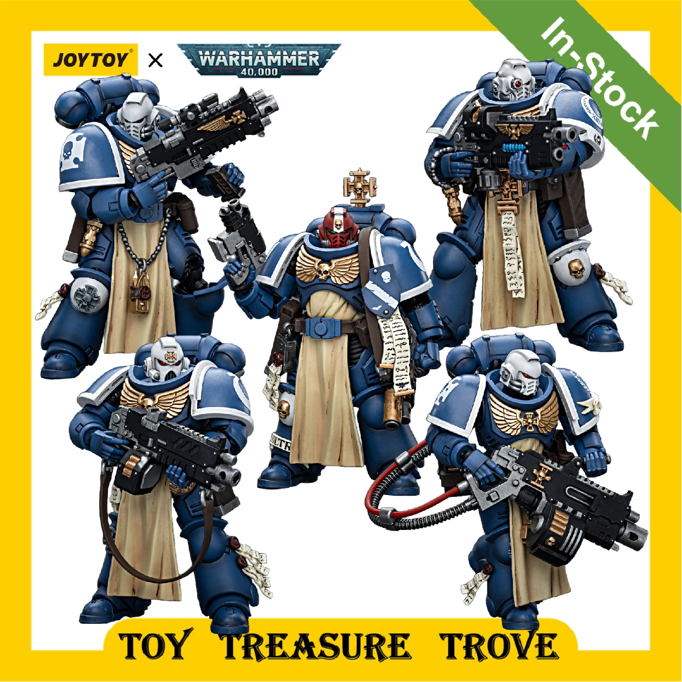 

[В наличии] экшн-фигурки JOYTOY Warhammer 40k 1/18, 12 см, Ultramarines Sternguard Veteran, аниме, военная модель, коллекционные игрушки