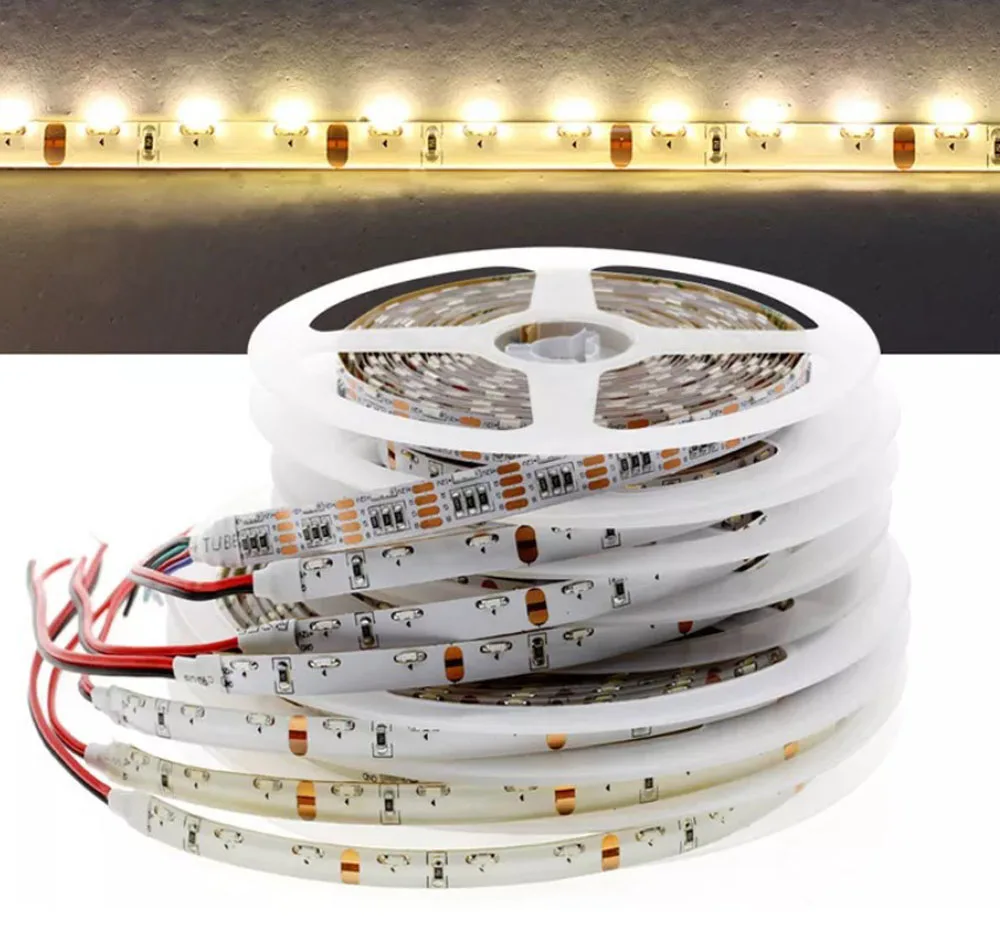 

5m 8mm 12v 24v LED Side Light Flexible Strip Side Cupboard Wardrobe Lit 60 leds/m 120 leds/m 3000k Nature White 4000k 6000k Car