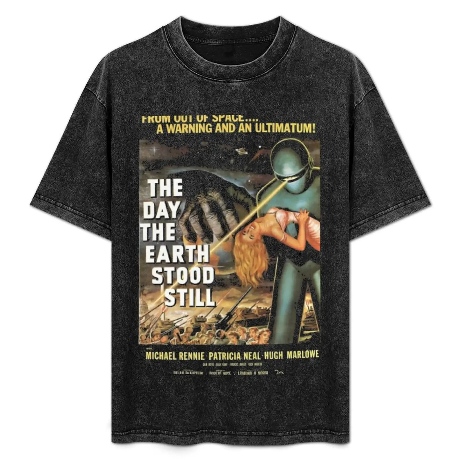 

The Day the Earth Stood Still - old poster 1951 T-Shirt luxury t-shirt korean fashion Men's t shirts