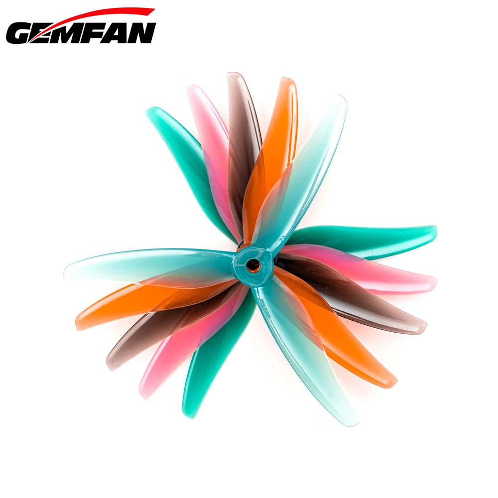 2Pairs (2CW+2CCW) Gemfan Hurricane 51466 MCK V2 3-Blade PC Propeller for RC FPV Freestyle 5inch Drones DIY Parts