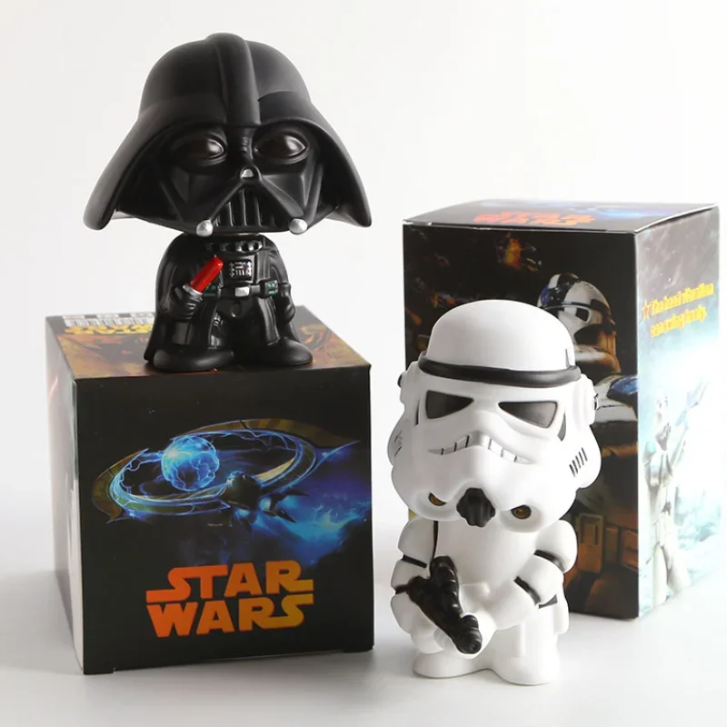 Hasbro StarWars Darth Vader Hand Desktop Decoration Car Bobblehead Car Doll StarWars White Stormtrooper Toy Tide Play