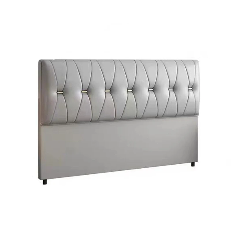 

Customized Bedside Soft Bag Backrest Board Light Luxury Modern Double Home Separate Leather Solid Wood Leave-in Cushion