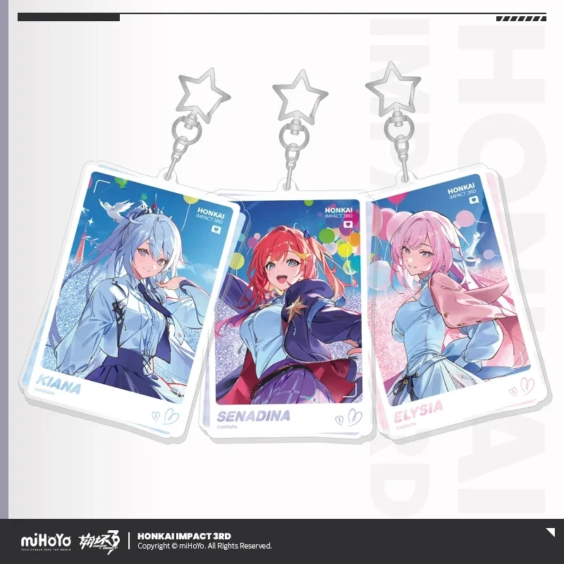 

Официальная игра miHoYo Honkai Impact, 3-я осенняя праздничная серия, подвеска с струящимся песком, Elysia Kiana, брелок для ключей, косплей, рождественские подарки