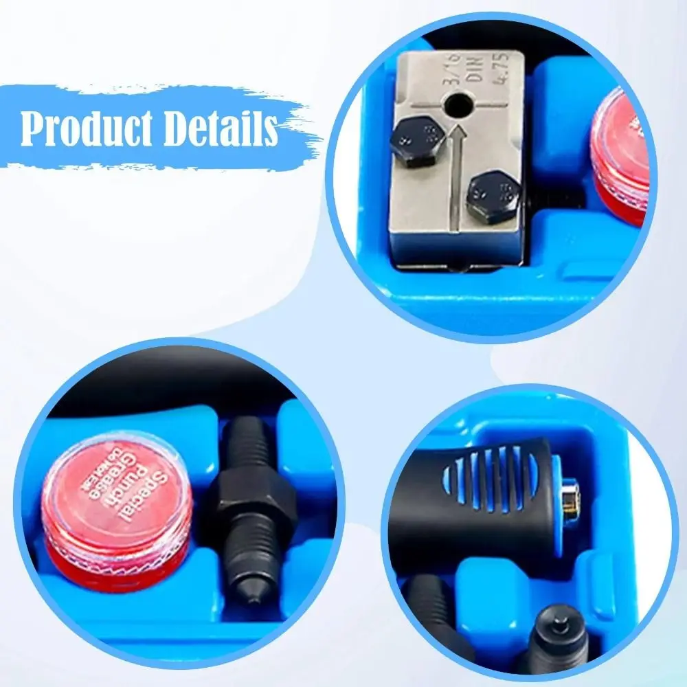 

Инструмент для развальцовки тормозных шлангов из сплава, головка-грибок, 3/16 дюйма, набор для двойной развальцовки, усиленный, для тяжелых условий эксплуатации