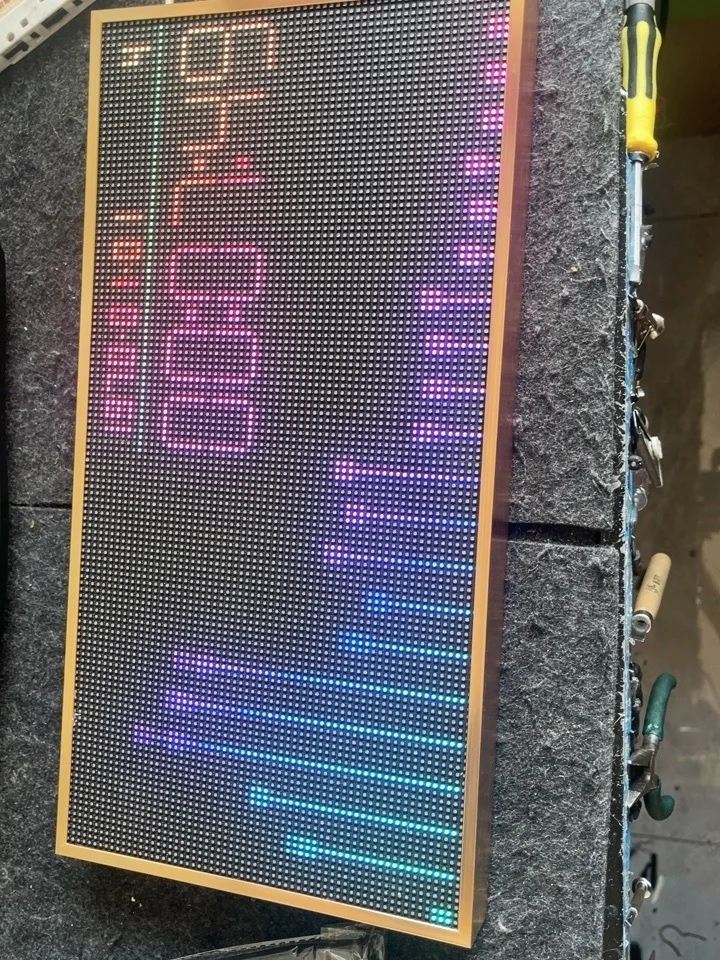 Lámpara de ritmo de pantalla de espectro, decoración de escritorio, reloj de Internet, ambiente musical, Control de voz, medidor de nivel VU analógico