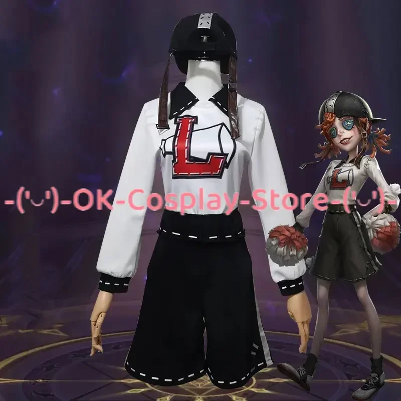 Game Identity V Cheerleaders Lily Barriere Cosplay Costume Cute Party Suit Top Pants With Hat Hallween Uniforms Custom Made