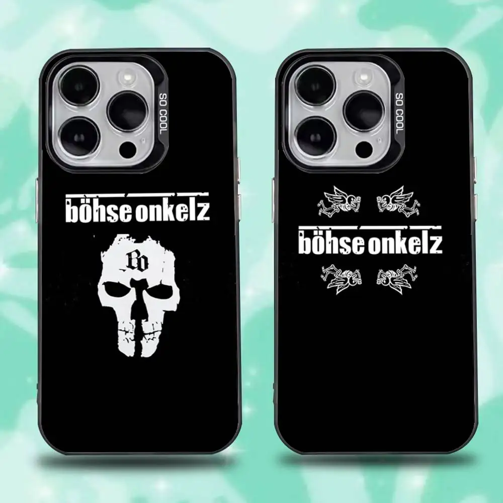 

B-Bohse O-Onkelz Band Cool Phone Case For iPhone 11,12,13,14,15,16,17,Pro,Max,Plus,E,Air,Mini IMD Matte Black