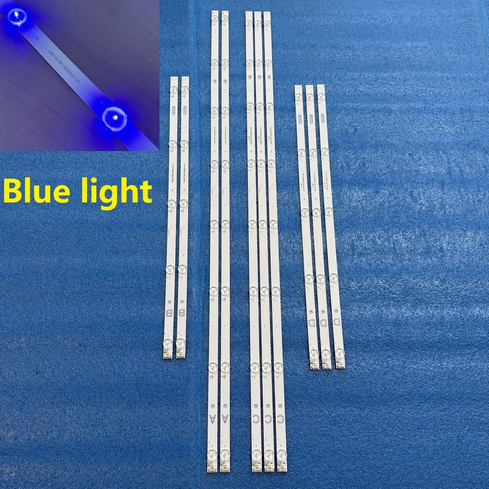

Полный комплект светодиодной ленты (10) синего света для BUSH QLED65UHDRS RF-CF650001AE30-0801 A