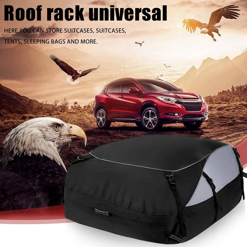 

600D Water Car Luggage Bag Proof SUV Foldable Travel Equipment Roof Bag Storage Box Luggage Rack Bag