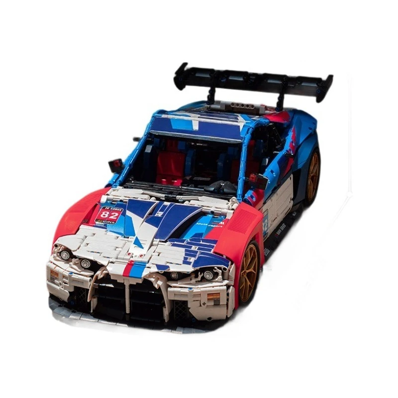 Classic drift run racing model difficult assembly building block boy