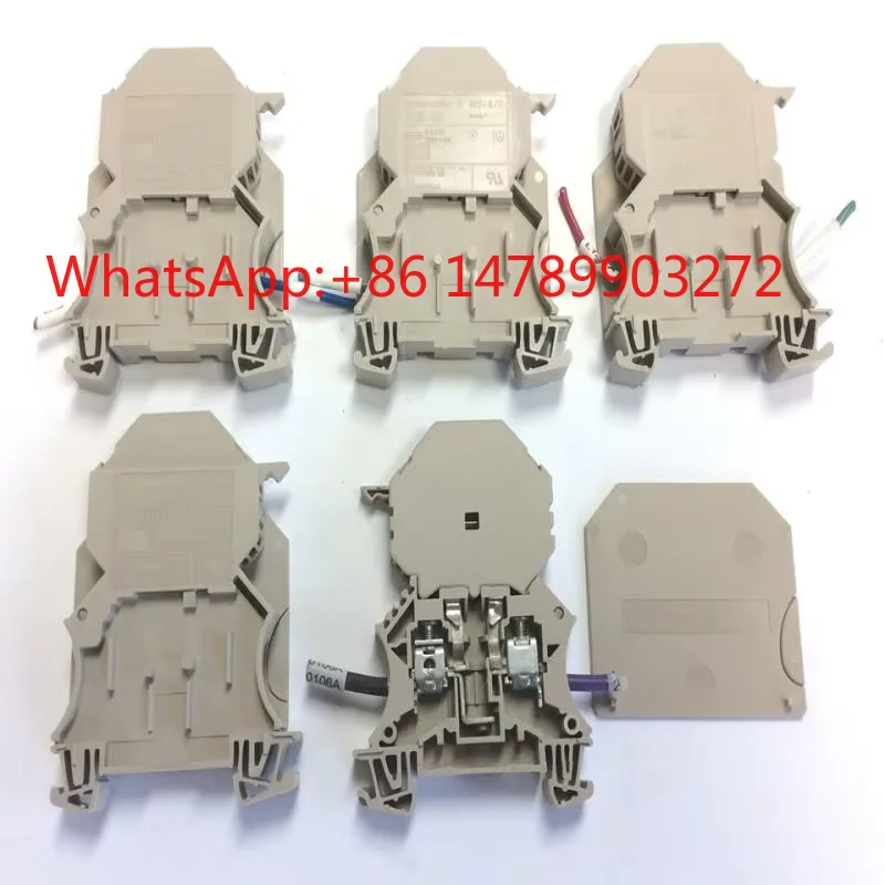 Lot of 5 WSI6/2 Terminal Fuse Block Connector 250VAC 10A 20-8 AWG LED New Original Ready Stock Industrial Automation PLC Dedicat
