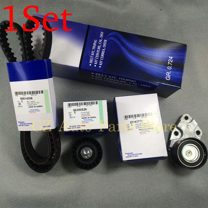 1Set Timing Belt Tensioner For Chevrolet Aveo Daewoo Lanos Buick Excelle 1.6L Kalos Optra Nubira 93744703