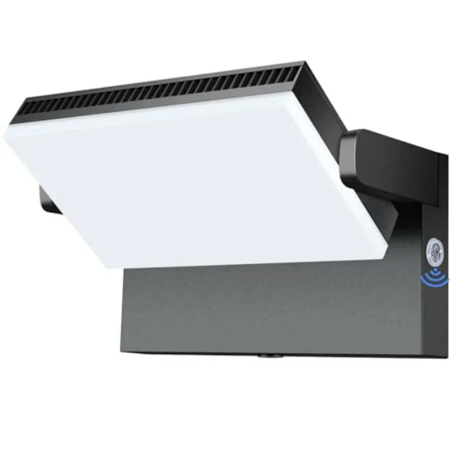 

Modern Sleek LED Flood Light 360° Rotatable 120W Commercial Wall Pack with Dusk to Dawn 18000LM 5000K Waterproof Outdoor Lighti