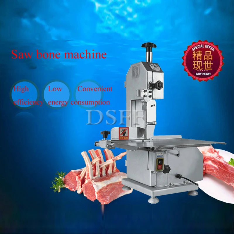 Small Commercial Desktop Bone Saw Machine, Household Electric Meat Cutter, Chopping Pork Trotters