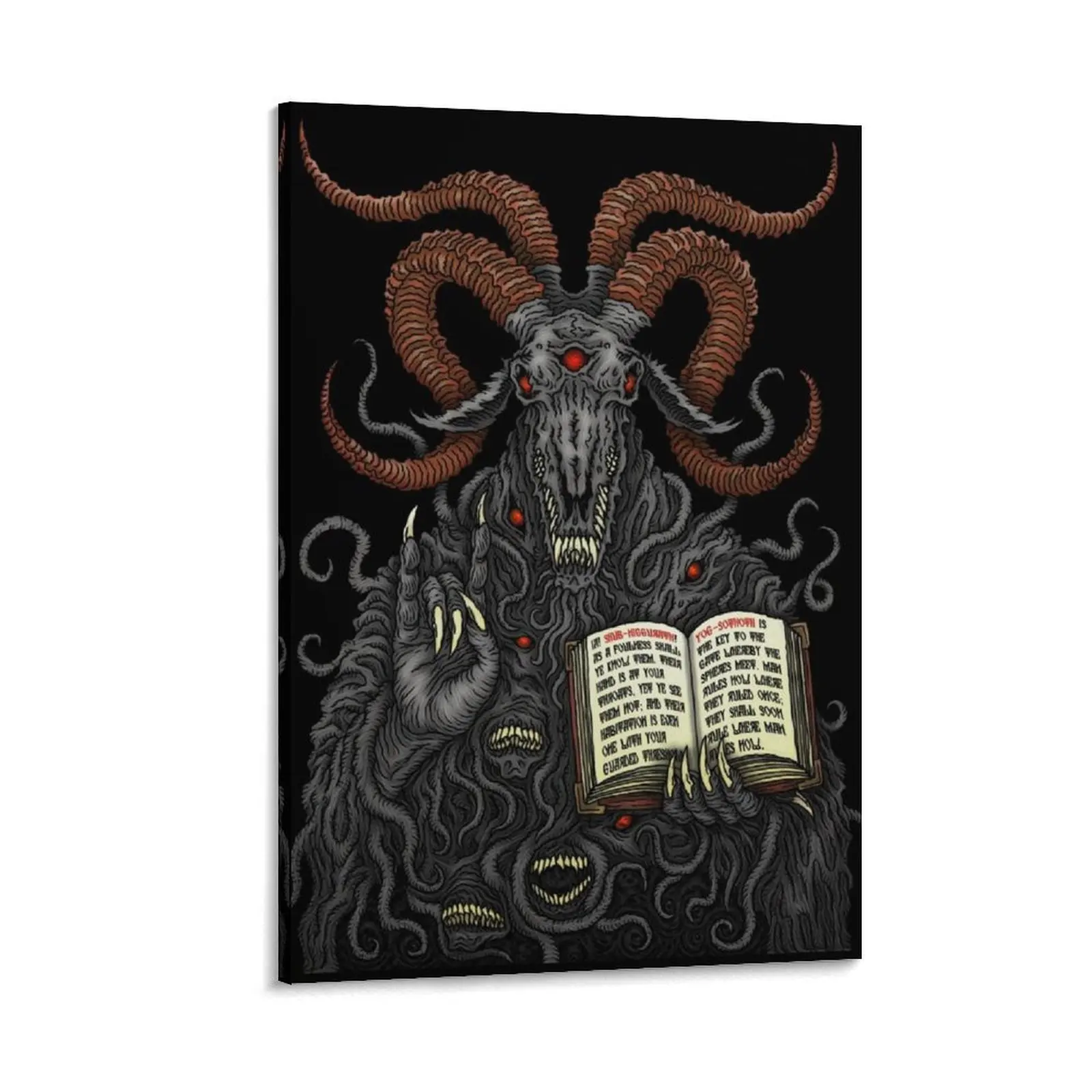 

Holy Goat - Azhmodai 2019 Canvas Painting Wall decoration frame Decoration for home Wall decoration poster