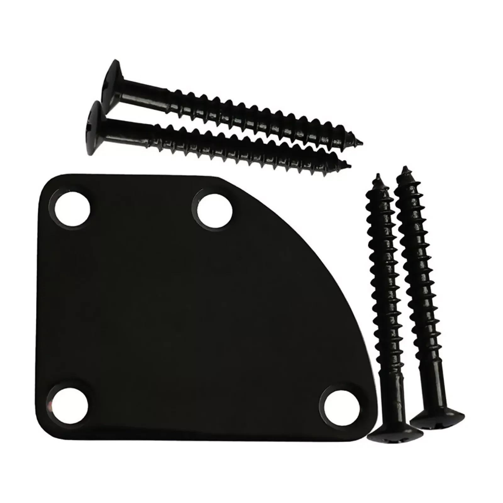 Metal Guitar Accessory Lightweight 4-Hole Electric Neck Plate Versatile Guitar Plate For Guitar Maintenance