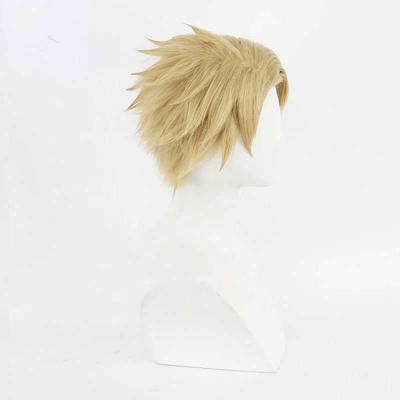 شعر مستعار كوسبلاي للتزوير من أنيمي ، عائلة تجسس X ، شعر أشقر قصير ، مزور الشفق ، الزوج ، حفلة الهالوين ، الدعامة ، Cos 30 #4