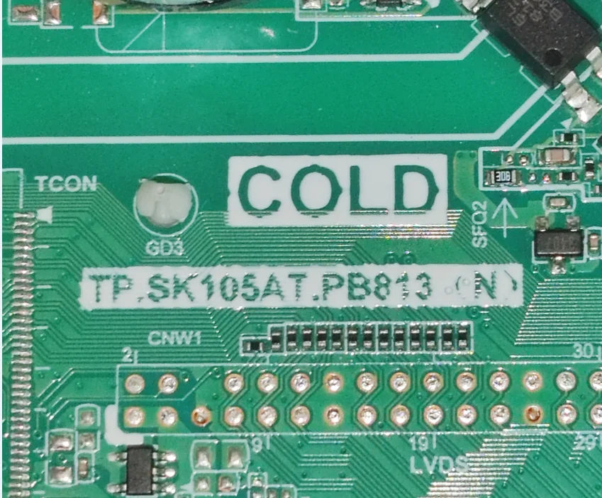 TP.SK105AT.PB813(N) Three in one TV motherboard, tested well, physical photo for  30--80V 48w  600ma
